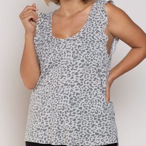 🧳 NWT Plus Size POL Grey/Charcoal Leopard Knit
